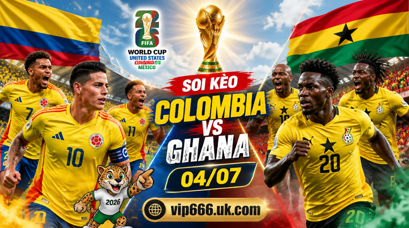 soi kèo Colombia vs Ghana