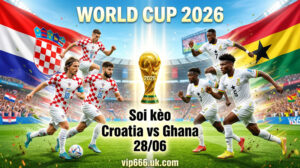 Dự đoán tỷ số Croatia vs Ghana