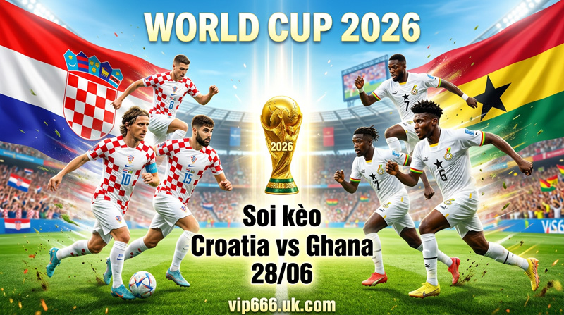 Dự đoán tỷ số Croatia vs Ghana